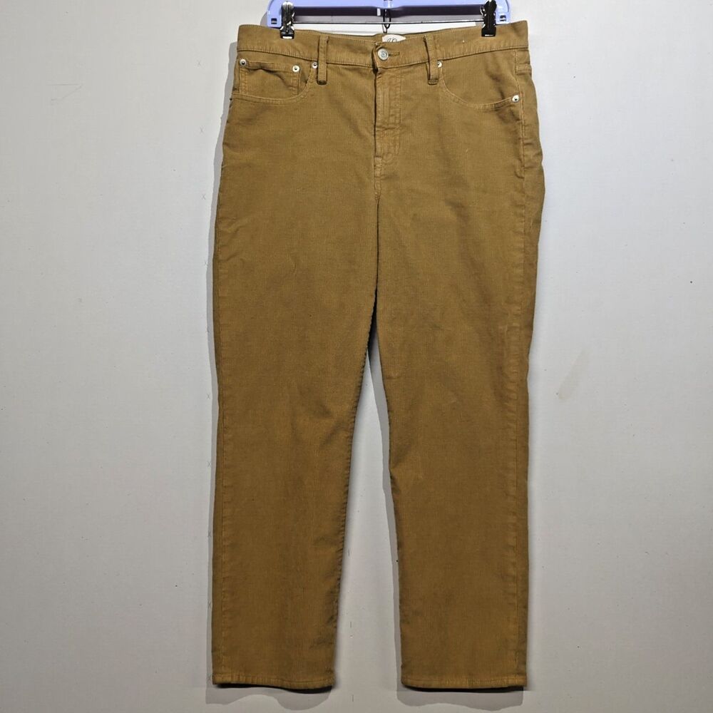 J Crew Vintage Slim Straight Corduroy Pants Mens 31x27 Camel Brown